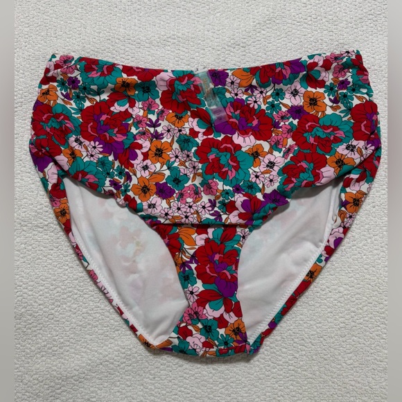 Raisins Curve Trendy Pl Sz 16W Two pices Swimsuit Ares Tankini&Keoria Bottom Red - Picture 9 of 14